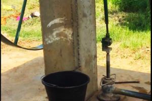 Two water pumps provide all the water used by the community Two water pumps provide all the water used by the community