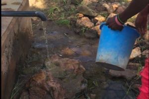 Two water pumps provide all the water used by the community Two water pumps provide all the water used by the community